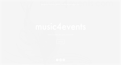 Desktop Screenshot of music4events.com